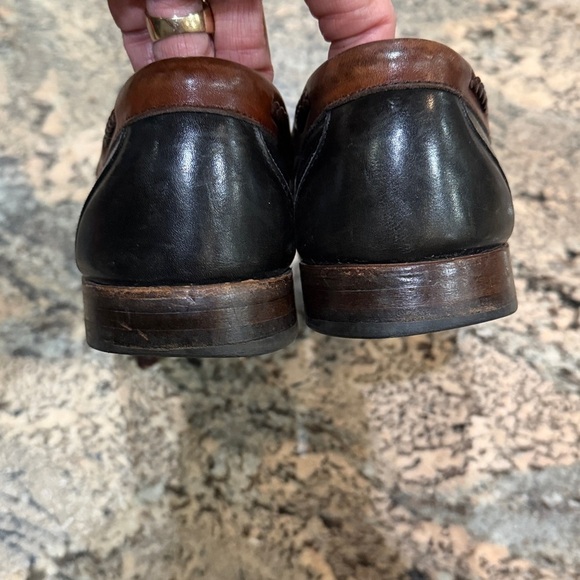 Allen Edmonds Black and Brown Leather Loafers main image 6